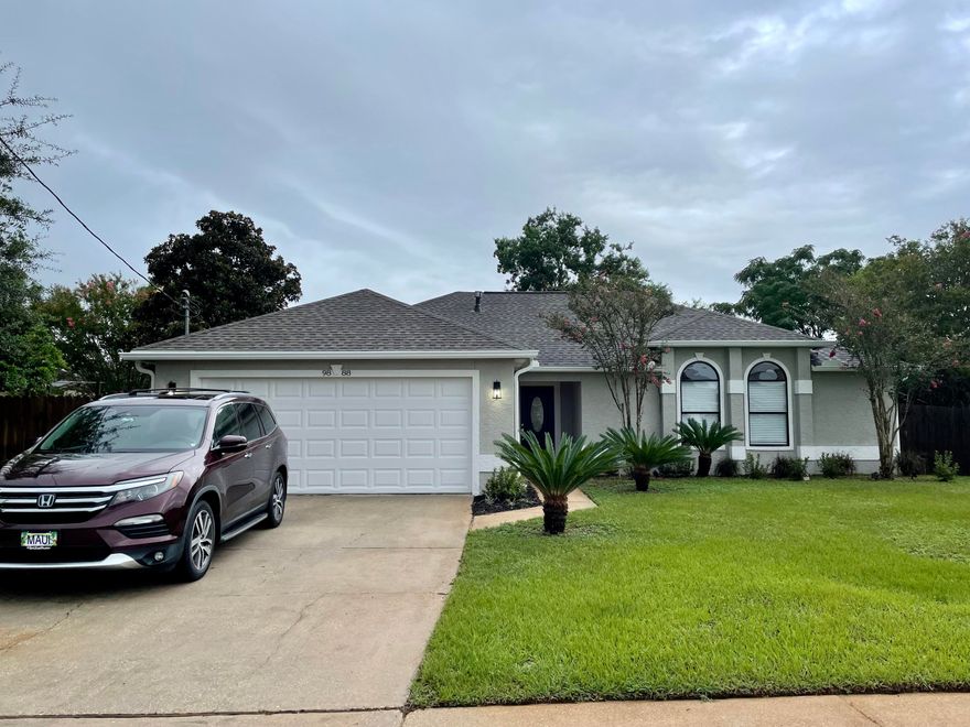 Don't miss out on this amazing home nestled just 7 miles west of Hurlburt Field and 4 miles east of Navarre Bridge with quick access to the beach, shopping and more.  This well appointed beautiful home features tall ceiling in all living areas and a huge yard fit for any pets or a pool if desired. Improvements include new paint inside in and out, kitchen cabinets, appliances, granite countertops, bathroom vanities and countertops, lighting, ceiling fans, carpet and more. Roof replaced in 2016, Hot Water Heater 2020, and AC 2018.  Get over here quick and don't kick yourself later for not checking this one out in time.