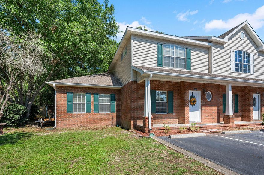 Where can you find so much sq.ft for this price?  Nestled in the serene and sought-after community of Grand Oak Place, this beautifully maintained end unit townhome is ready to welcome its new owners. With only nine townhomes in the neighborhood and anchored by a majestic Old Oak tree, the setting exudes a warm, inviting sense of community and privacy. Recent updates include a brand-new roof 2025, HVAC system (2022), Refrigerator 2026, and new granite countertops, newer microwave, newer, newer garbage disposal, ensuring comfort and peace of mind for years to come. Step inside to a bright, open-concept floor plan that effortlessly connects the living room, dining area, and kitchen--perfect for entertaining or everyday living. The first-floor master suite offers a peaceful retreat with an abundance of natural light, a spacious walk-in closet, and a relaxing ambiance to end your day