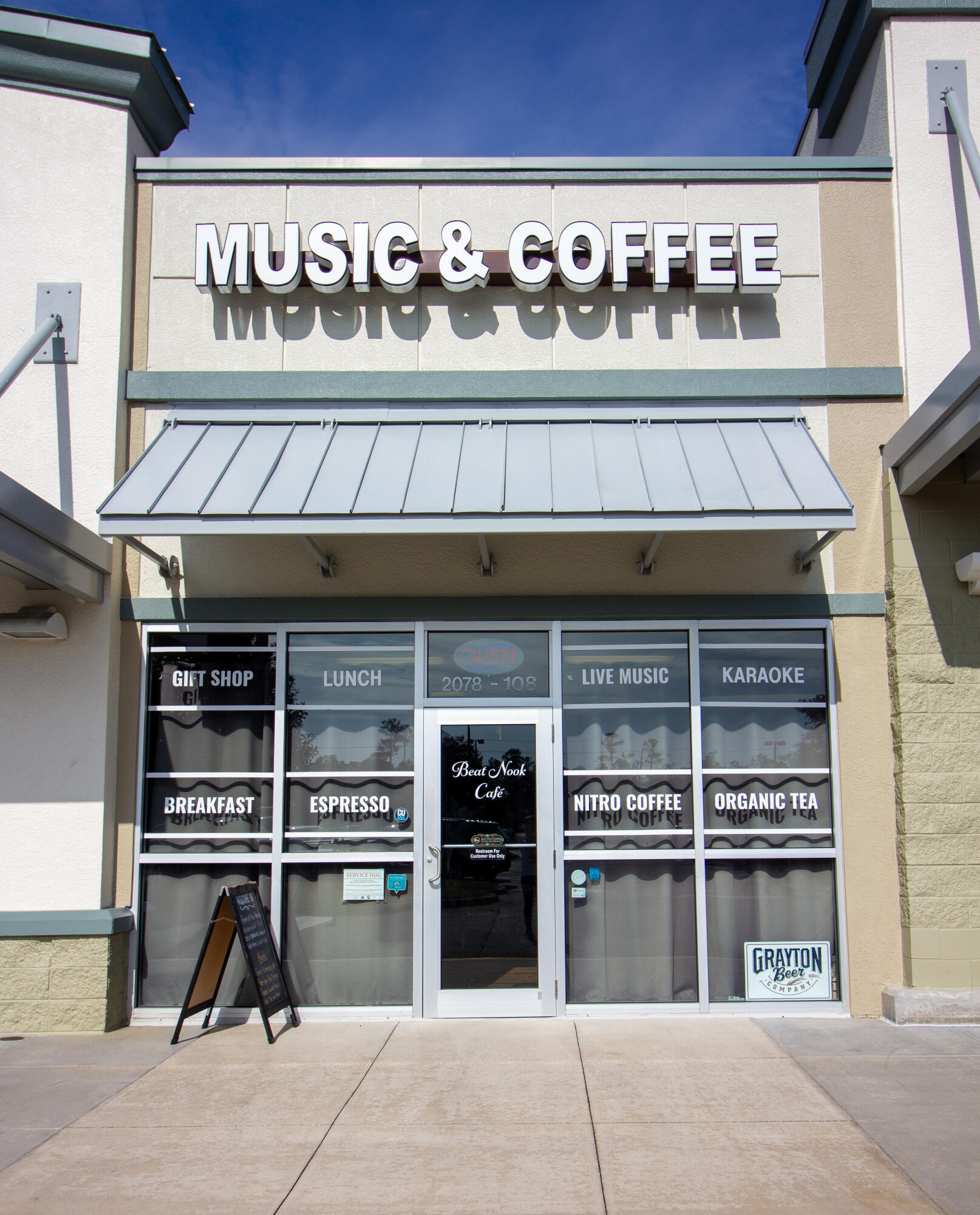 Welcome to your new home away from home, the Beat Nook Cafe! This local eclectic favorite with loyal following is perfect for those looking for a well established, community coffee shop located minutes from both 30A and Destin. Nestled next to Publix in a small strip mall, the Beat Nook is the perfect place for a cup of coffee, the best chicken salad, and enjoyable ambiance. Host game nights with ample seating or live music / open mic nights with music equipment, or simply offer a haven for relaxation. This is the perfect opportunity for the right person looking to grow a small business as the current owners have operated solely on word of mouth, no advertising! This Cafe comes fully stocked with all the equipment and supplies necessary - it just needs you! Selling business only.