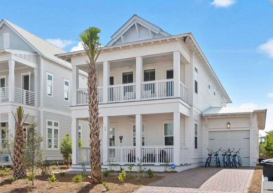 Available now! Furnished, 4 bedroom, 4.5 bath, 2,637 sqft, with garage, located in Prominence, south of 30A, behind The Big Chill. The Town of Prominence is located on 30A between Watersound and Alys Beach. Residents enjoy easy access to The Big Chill, the trendy town center, resort-style pools, a fitness center, and a private shuttle to the beaches of 30A. $7,450 monthly, 1 yr lease minimum. Security deposit req. Golf cart included (tenant to obtain liability ins for golf cart use)