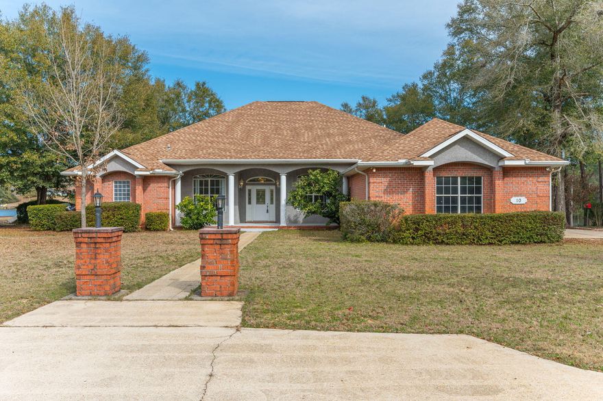 Stunning lake views from every angle including the two living rooms (den area), kitchen, and a huge back porch great for entertaining family and friends with those upcoming BBQ's. Large open living room great for movie nights. Split floor plan allows for privacy as you retreat to you master bedroom. Kitchen boasts plenty of cabinet and counter space to. meet all your cooking needs while over looking to beautiful ponds. Interior of the home was recently freshly painted. Roof is 2019. HVAC 2016. Home has a manabloc pex system for water control. Large 1 acre lot with 60 feet of pond frontage. Schedule your showing today.