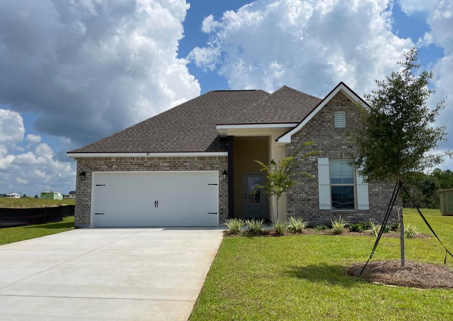 Awesome builder rate incentives and FREE window blinds OR front gutters plus a smart home package (restrictions apply)!

The TRILLIUM IV B in The Bluffs at Lafayette community offers a 3 bedroom, 2 full bathroom open and split design. Upgrades added (list attached). Special Features: double vanity, garden tub, separate shower, and walk-in closet in master bath, master closet opens into laundry room for added convenience, kitchen island, walk-in pantry, covered front and rear porches, boot bench in mudroom, recessed lights, crown molding, custom framed mirrors in all bathrooms, undermount sinks, landscaping, architectural 30-year shingles, flood lights, and more! Energy Efficient Features: tankless gas water heater, kitchen appliance package with gas range, vinyl low E windows, and more!