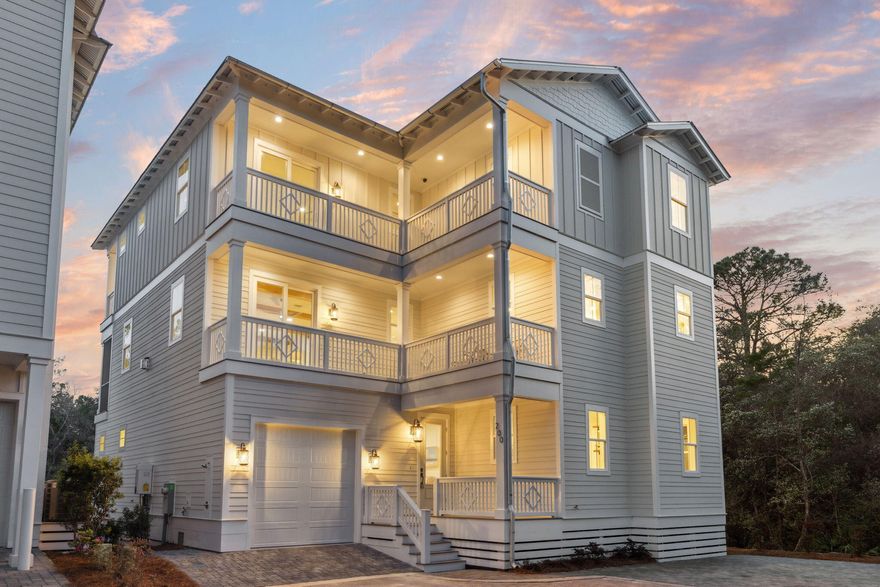 200 Grayton Blvd offers the perfect combination of coastal charm, thoughtful design, and incredible outdoor living space. Spanning three levels, this well-appointed home provides ample room for relaxation and entertaining, with multiple balconies that invite you to soak in the fresh sea air. Just moments from Grayton Beach's beloved shopping, dining, and large public beach access, this property offers an ideal setting for those looking to embrace the laid-back 30A lifestyle.On the first floor, a primary bedroom & upscale bathroom showcasing high-end finishes and a solid surface soaking tub  offers a quiet retreat, perfect for visitors or potential rental opportunities. The second floor features an open-concept great room, chef's kitchen, and dining area, designed for effortless entertaining. Large windows bathe the space in natural light, while high-end finishes and coastal-inspired details enhance the home's inviting atmosphere. Step outside onto the spacious balcony, perfect for enjoying morning coffee, evening cocktails, or simply unwinding after a day at the beach.

The third floor is dedicated to the home's private quarters, including the comfortable and serene primary bedroom, complete with an ensuite bathroom and a private balcony that provides a peaceful escape. Two additional guest bedrooms also feature balcony access, allowing everyone in the home to enjoy the beauty of outdoor living.

One of the standout features of this home is its abundance of balcony space. With multiple outdoor living areas on both the second and third floors, this home seamlessly blends indoor and outdoor living, making it easy to relax, entertain, and fully embrace the coastal lifestyle.

Beyond the home's beautifully designed interiors, its location is unbeatable. Just a short walk to Grayton Beach's lively town center, residents can enjoy iconic local favorites like The Red Bar, Chiringo, and an array of boutique shops and art galleries. With a large public beach access nearby, the sugar-white sands and emerald Gulf waters are always within easy reach, making every beach day effortless.

Whether you're looking for a primary residence, a second home, or a high-performing investment property, 200 Grayton Blvd offers the ideal blend of luxury, location, and laid-back coastal living. Enjoy the best of Grayton Beach with the comfort of expansive balconies, thoughtful design, and unbeatable proximity to everything 30A has to offer.

Please reach out for cost-to-own figures & rental projections. 