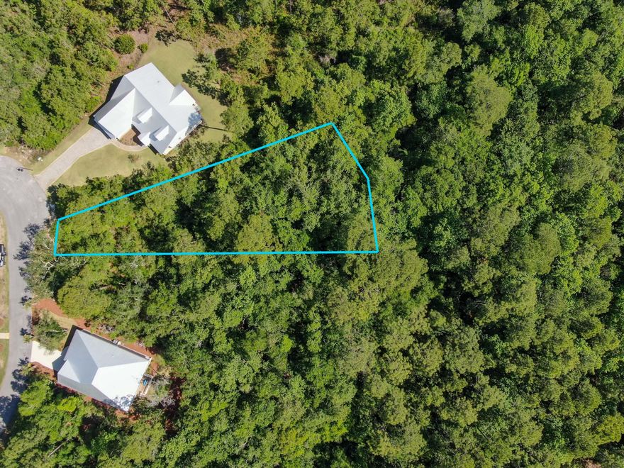 What a fabulous opportunity in Bear Creek Cottages, a gated community 5 minutes drive north of the Clyde Wells Bridge. Discover this choice, oversized 1/3 acre (appx) homesite, on a cul-de-sac and backing up to preserve for additional privacy. What a blessing - no immediate rear neighbors! Located conveniently across from the common area, which offers a fitness center, pickle ball, basketball and tennis courts. There's also a community pool just around the corner. Add in the advantage that you are 15-20 minutes to the sugar white sands of our Walton County Beaches. Don't miss this opportunity in a beautiful community, just moments north of the bridge.