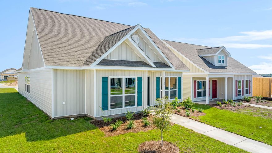 Welcome to 145 Sweetclover St, a new  home at Owls Head Farms East in Freeport Florida situated on a corner lot. This home is a ready for move in and is a thoughtfully designed three-bedroom, two-bathroom home that combines modern living with functionality. Its open-concept layout creates a seamless flow between the main living spaces, making it ideal for both family life and entertaining. Upon entering the home, you're greeted by a spacious foyer that leads to a dining room, perfectly positioned to serve as a formal dining space or a versatile area for other uses, such as a home office or playroom.