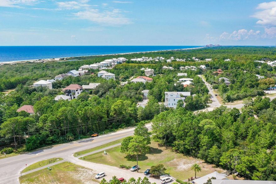Great visibility fronting Scenic Highway 30A and a location only one half-mile to the beach makes this .31-acre lot an excellent opportunity for an investor, developer or builder. Zoned as Village Mixed Use with both commercial and residential opportunities, this parcel is situated in close proximity to Van Butler Elementary School, one mile south of Topsail Hill State Park. Whether you want to explore all that 30A has to offer or are looking for quick access to Highway 98, this buildable lot offers the best of both worlds.