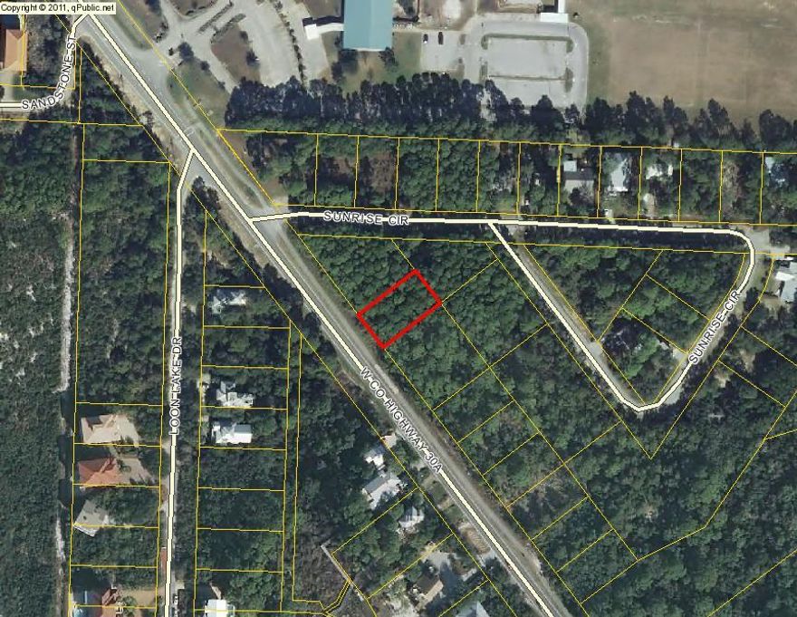 Excellent location for single family home in walking distance of Butler Elementary School. Located right on 30A opposite Stallworth Lake. Possible water views from the third floor of your new construction.