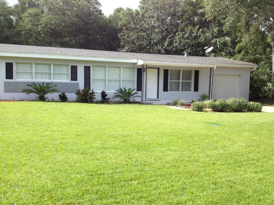 This Beautifully Updated, Move-In Ready, Totally Renovated Home in Mary Esther, FL has New 6 Panel Doors, New Kitchen Cabinets, a New Electric Range, New Vanities, Lights and More!! The lot size is approximately 1/3rd acre with a Lawn Pump-Irrigation System and a BIG Park-Like Backyard complete with Large Mature Trees!! It has a Newly Sodded Front Yard for Curb Appeal and is centrally located with many conveniences nearby including the Santa Rosa Mall.