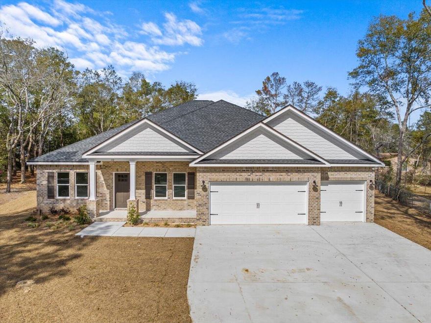 Beautiful NEW home by local builder in the heart of Niceville! Complete with 5 bedrooms, 3 full baths, and a 3 car garage. The oversized, almost half acre lot has plenty of space for backyard activities. Central location makes quick access to the base, schools, beaches, and shopping. No HOA. Brand new privacy fence in back yard