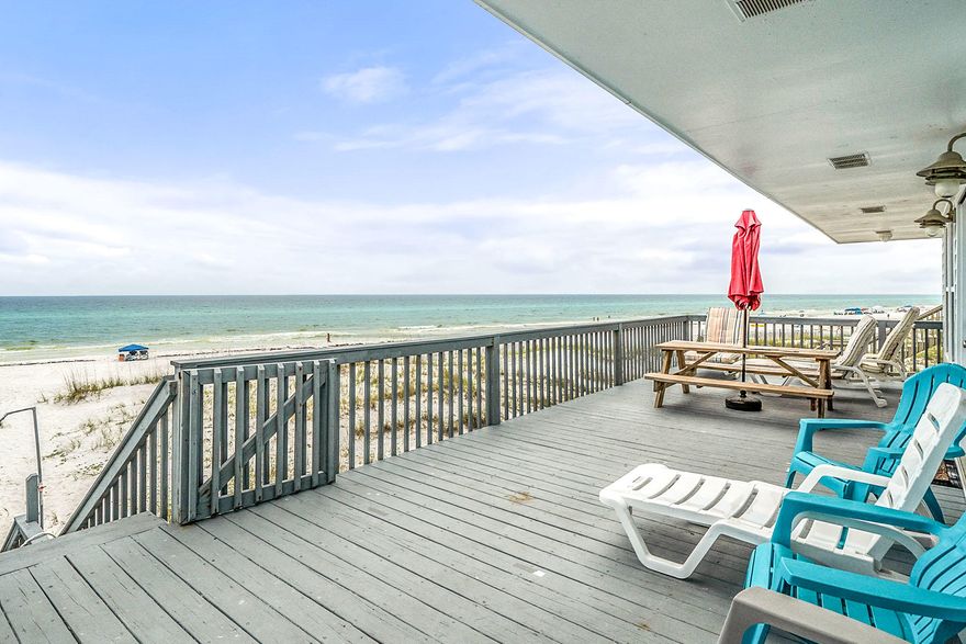 Lowest priced gulf front lot on 30A! What a wonderful opportunity to build your dream home on beautiful scenic 30A. Not quite ready to build, but would still like to secure your lot? No problem! This lot has a 4 Bedroom home currently on it, generating rental income. Take your time getting your plans just right while making money! Call today to secure your lot on 30A. Adjacent lot also available for sale.