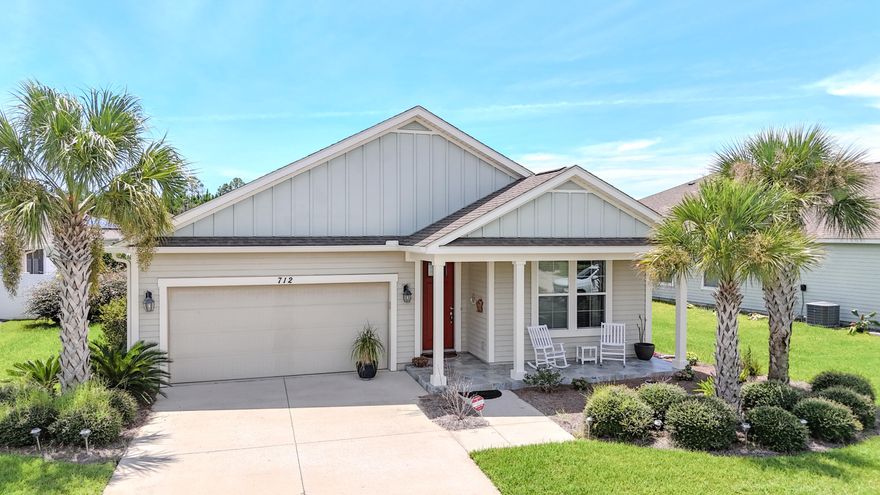 Breakfast Point 3/2 with two car garage.  Open floor plan with large master bedroom.  Tile plank floors in all living areas and carpet in bedrooms.  Oversized screen porch with fenced backyard.  Home as been well maintained and being sold furnished.