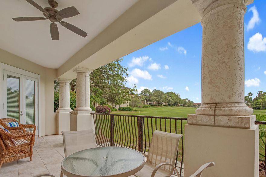 Looking for that perfect condo on the beachside of the resort? Look no further...and this one has a private garage! Stroll to the beach from this gorgeous, rarely offered,  Pine Ridge stunner with 9 foot ceilings, spacious rooms, split floorplan with guest rooms privately situated on the opposite end from the master suite. Living, master, and guest room all open onto an expansive veranda with peaceful direct view and access to the 15th green of Baytowne Golf Course. Walk to the Market Shops for morning coffee, or take your golf cart to the Village of Baytowne Wharf. Access tunnel to Bay side of resort just outside your doorway!  Hurry to see this one! It truly does have it all...