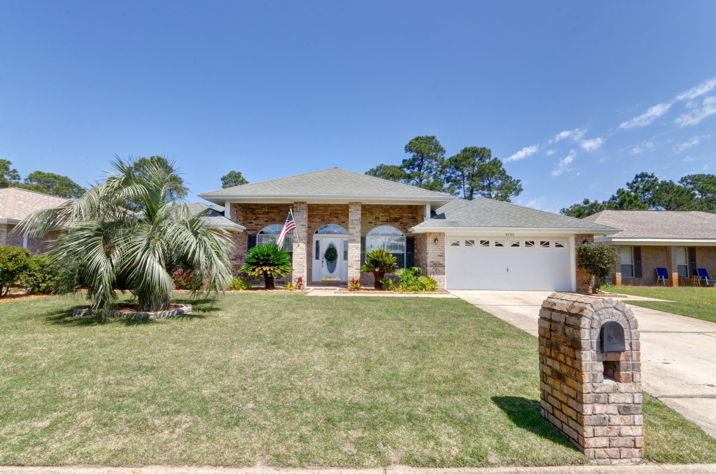 Welcome home to this beautifully updated and impeccable home in the popular east Navarre neighborhood of Creetwood Place! Enjoy all the space you're looking for with 4 true bedrooms, 2 baths as well as an office AND formal dining room on a great sized lot with a private backyard view. Enjoy a long list of seller updates in this well maintained and cared for home including new bedroom carpet (with upgraded cushioned padding), an entire interior repaint, and new sod in 2020. Pull up the front driveway and appreciate the gorgeous landscaping and curb appeal, and take in the expansive front covered patio! Enter inside and you'll find the office and formal dining room on either side complete with newly installed luxury vinyl plank flooring that also extends throughout the spacious living room.