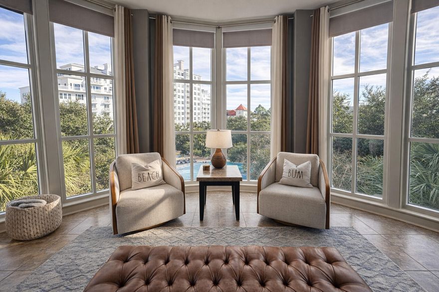 Experience resort living at its finest from this beautifully furnished 1 bedroom, 1 bathroom condo in the highly sought-after Bahia community within Sandestin Golf and Beach Resort. This fourth floor, spacious retreat offers stunning floor-to-ceiling views overlooking the pool area and surrounding green space.Step inside to find an open and expansive layout that feels generous in size. Turn-key ready and comes fully stocked, making it ideal as a second home, rental property, or year-round residence. The spacious living area has a sleeper sofa for guest overflow and flows seamlessly into the kitchen and dining spaces, while the private bedroom provides a comfortable retreat.Bahia residents enjoy access to a resort-style pool, a modern fitness center, underground garage parking, and a dedicated storage unitperfect for beach gear and bikes. You'll also have use of the Solstice Club, a beautifully appointed space facing the bay with grilling stations, a screened-in porch with a fireplace, a full kitchen, and TV for hosting social gatherings.
Located just steps from the Village of Baytowne Wharf, this condo puts you in the heart of the community. Enjoy fine dining, boutique shopping, seasonal festivals, and family-friendly entertainment just outside your door. Sandestin also offers access to world-class tennis and pickleball courts, a full-service marina with paddle boards, kayaks, bike and boat rentals, a dog park, a tram system to get you to and from the beach, as well as scenic walking trails. Sandestin offers multiple golf courses - whether you're looking for a casual round with bay views or a championship-level challenge, Sandestin offers a full spectrum of golfing experiences. Grand Boulevard is nearby with additional upscale dining, shopping, and a movie theater, everything you need for a relaxed coastal lifestyle.
Sandestin offers much more than a vacation setting. It is a vibrant, year-round destination for events, conferences, and coastal experiences that attract thousands of visitors each year. The resort features over 65,000 square feet of meeting space that accommodates corporate events, weddings, professional conferences, and trade shows. Unit 4413 has a strong history of bookings from conference attendees as well as seasonal snowbird guests, creating consistent demand throughout the year.
This condo delivers an unbeatable combination of location, lifestyle, and views. Schedule your showing today and make your move toward effortless resort living.