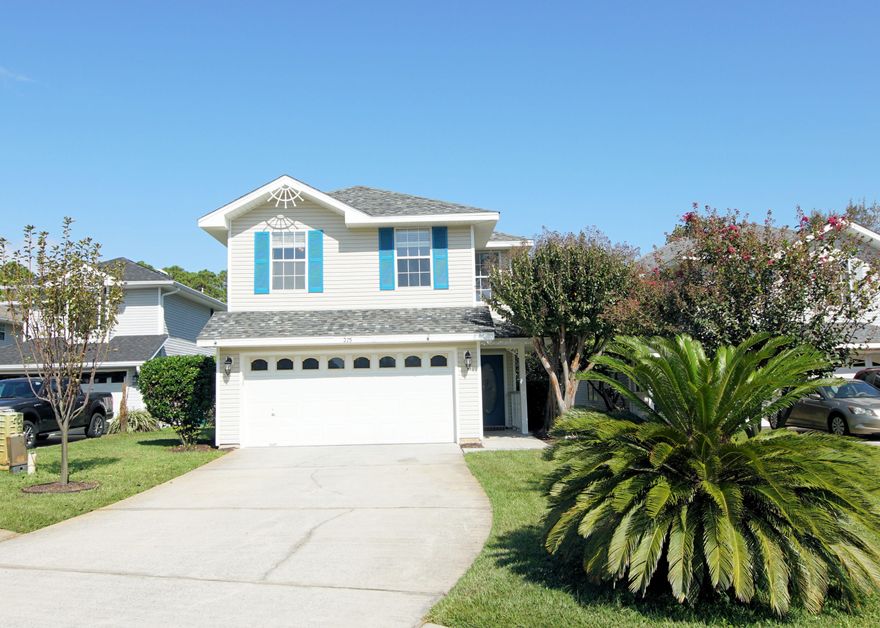 A must-see home! The photos are great, but this is a home that demands to be seen in person to truly appreciate. Spacious, fully updated, lake-front home on one of the largest lots in Twin Lakes, centrally located in Destin! A two-story foyer and stunning Pecan hardwood floors make an immediate impact upon entering this beautiful home. Custom features such as plantation shutters, gorgeous flooring, designer light fixtures, and wrought iron stair railing set this home apart from the others. Entertain in style from the large dining room with a view of the lake or dine casually at the kitchen bar. The open kitchen has ample counter space and all stainless-steel appliances. A sunny bonus room adjoins the main living room through French doors. The spacious second story loft provides additional living space and would make a great media room, exercise space or playroom. The spacious master
bedroom offers a giant walk in closet (that has to be seen to believe) and updated master bathroom. The outdoor patio and large fenced-in backyard provide a calming retreat to take in the lake view. Current homeowners have replaced and upgraded the roof, HVAC system, and water heater.