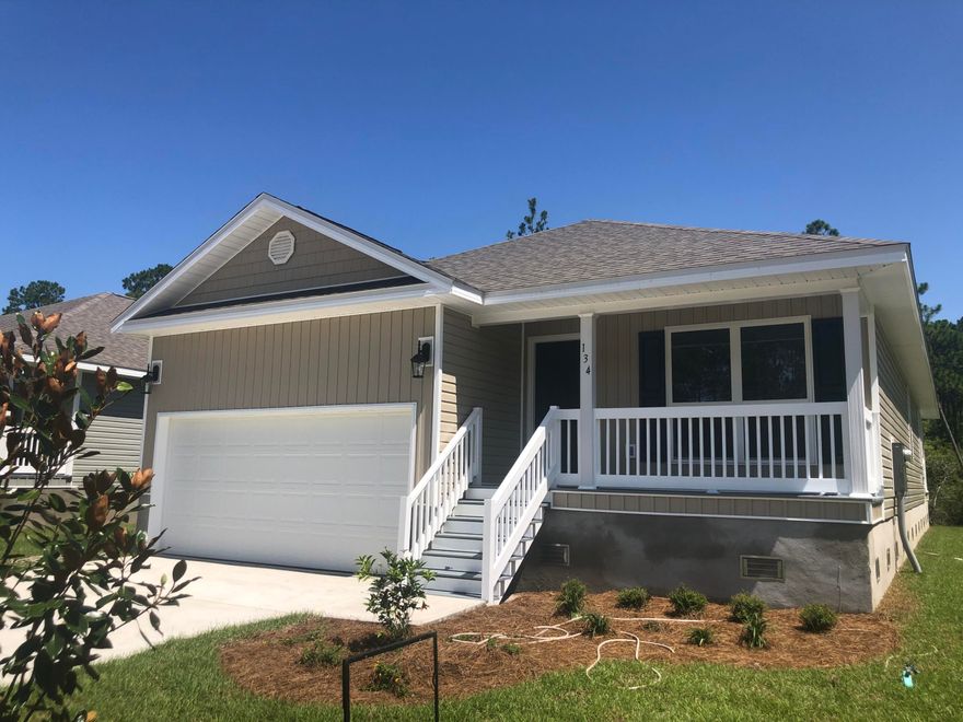 Backup offers being accepted.You will truly enjoy this cozy floor plan, the Ocala. This plan offers 4 bedrooms and 2 full baths with a 2 car garage. The Ocala comes in at 1736 SF, kitchen has stainless appliances and white cabinetry the images are for layout, and floor plan. Vinyl flooring throughout and carpet in the bedrooms. Master bedroom has a nice size bath with separate shower and garden tub as well as walk-in closet. A standard smart hpme package is included with Echo Dot device, Qolsys touch panel, KwikSet Keyless entry, and Skybell Doorbell. All can be integrated. Don't miss this one time introductory pricing in this brand new community!