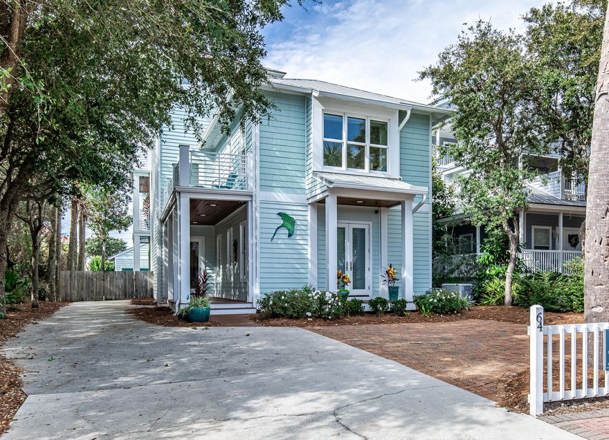 This cozy beach home has been professionally decorated throughout and is located only steps from the beautiful beaches of Destin with deeded beach access. What makes this home so unique is its multi-use capability, with the first story and second story each having its own living room, dining room, full kitchen and 3 bedrooms, making it ideal for a second home, vacation rental or primary home with separate living quarters. The second floor even has its own entrance, so you don't have to access it by going through the first floor. On the third floor there are slight views of the Gulf from the lovely sitting area and private balcony. There are several balconies and patios to enjoy outdoor living and the cool Gulf breeze. Included are two new water heaters (2018), 2 new washer/dryers (2018), a new stove (2019), and a whole house generator that is still under warranty.  A heated pool was installed in 2018 to round out the many amenities of this house.