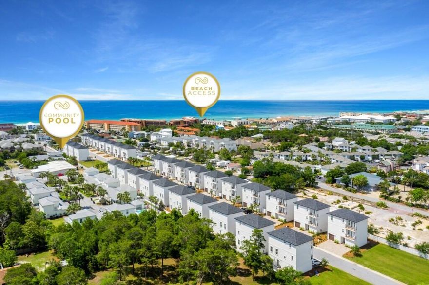 We have the pleasure of introducing the Beach Haven Chateau, a prestigious Boswell Built home just a short walk or golf cart drive to the Gulf of Mexico. This modern home offers every desired amenity including finely appointed finishes, quartz countertops, and an entertainment deck. The home is fully furnished, includes a 6 seater electric golf cart, and is completely turn key. Currently exceeding $100,000 in rental revenue, this home is perfectly positioned as your next rental property.