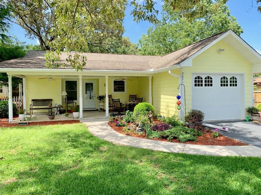 NEW ROOF going on! Comfy and cozy. This home has so much Florida charm and southern feel with 3 bedrooms and 2 baths. You will not want to miss out on this hidden treasure. Featuring laminate flooring throughout and a picturesque front porch. FLAT lot and well manicured landscaping! High ceilings so home has a very open feel! Low E double hung windows. Hardi board was redone a few years ago. MOVE-in READY!