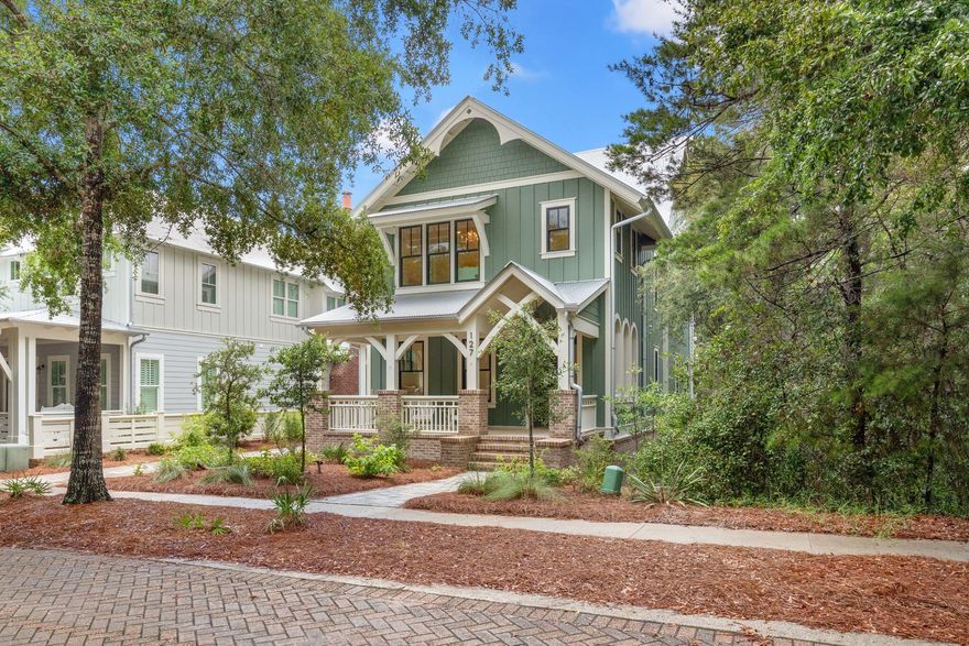 Completed in 2024, this beautifully crafted home is located in the gated community of Forest Lakes--just minutes from the beach, dining, and shopping along Scenic Highway 30A. Offering 5 spacious bedrooms and 4.5 bathrooms, this home was thoughtfully designed with high ceilings, oversized windows, and upscale finishes throughout. The open-concept main level features a chef's kitchen with quartz countertops, top-of-the-line appliances, custom cabinetry, and a large island with bar seating. A cozy den with fireplace and built-in wet bar flows seamlessly to the screened-in back porchperfect for entertaining or relaxing by the outdoor fireplace and TV setup. A private guest suite with full bath is also conveniently located on the first floor.

Upstairs, the primary suite is filled with natural light and offers dual walk-in closets and a spa-inspired bathroom with double vanities, a freestanding soaking tub, and a large walk-in shower. Three additional bedrooms and two full bathrooms are also located on the second level. The third floor features an expansive loft with vaulted ceilingsideal as a media room, playroom, or flexible living space.

Additional highlights include a custom mudroom with built-in lockers and cabinetry, abundant storage throughout, and a large covered storage area beneath the home for bikes, paddleboards, and beach gear. Forest Lakes offers a tranquil setting with a community pool, stocked lake, walking trails, and a prime location near Gulf Place, Blue Mountain Beach, and other 30A hotspots.

