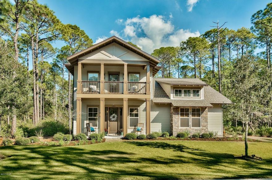 This Beautiful Constructed Home Offers 3,002 SqFt, 5 Bedrooms, 2.5 Baths And A Huge Bonus Room! Features Include: A Gourmet Kitchen, With Custom Cabinetry, Re-Claimed Wood Center Island, Granite Countertops & Luxury Stainless Steel Appliances. Great Room with Wood Beam Fireplace, Dining Room With Coffered Ceiling Accented With Re-Claimed Wood, Hardwood Floors, Crown Moldings & Oversized Base Boards. First Floor Master Suite Offers A Spa Like Bath With Double Vanity, Walk-In Closet, Large Garden Tub & Separate Shower. French Doors Lead You To Your Covered Patio And Outdoor Grilling Area, All Surrounded By Nature Preserve!