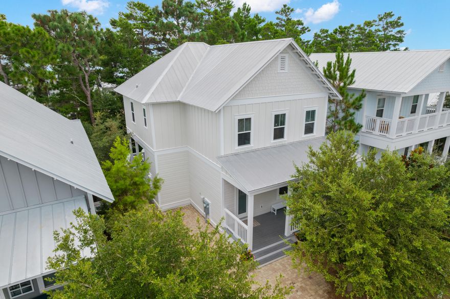 This fully furnished and turn key home is located within the community of Highland Parks in Blue Mountain Beach on 30A.  The stunning open-concept home was professionally designed and decorated with upgrades throughout! Enjoy ample space from the large open living/dining space to the two expansive porches, with upgraded hardwood floors and crown molding throughout. The beautiful, fenced backyard offers a peaceful outdoor living space and backs up to a Nature Preserve offering a private setting. This luxury beach house contains four bedrooms including a huge master suite, quartz counters plus soft close cabinets. There are two additional bedrooms on the second floor plus a first floor bedroom. This is an ideal second home, investment property or full-time residence