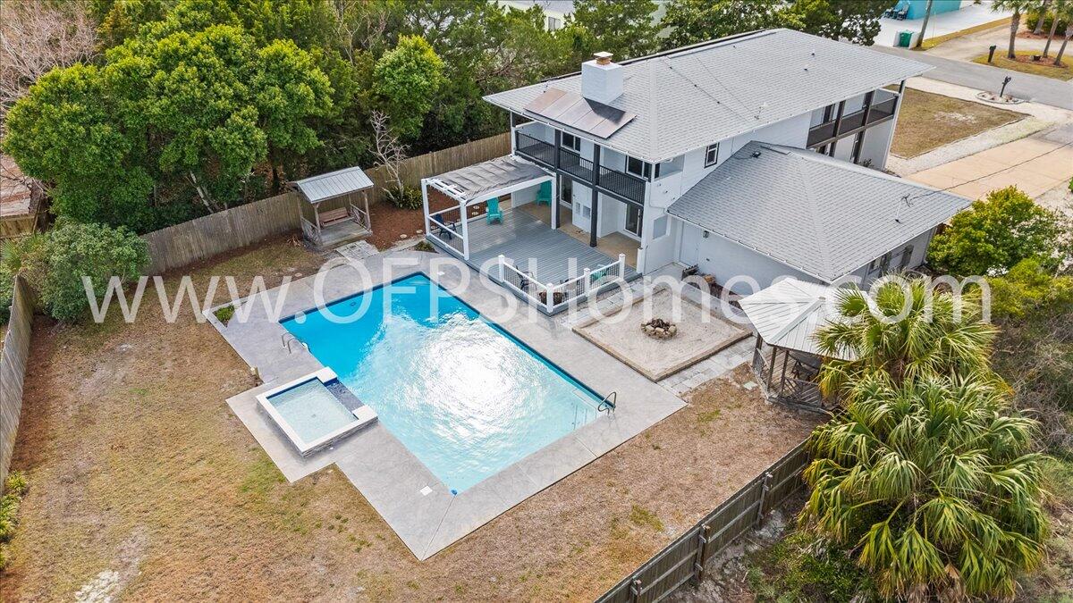 Rare rental opportunity on Okaloosa Island! This stunningly renovated 4-bedroom, 3-bath home offers the perfect blend of modern comfort and coastal charm. Freshly painted inside and out, the home features a newly refinished pool with a shallow lounging area, ideal for relaxing. Inside, enjoy an electric fireplace, a stylish kitchen with glass tile backsplash, stainless steel appliances--including a gas range--and an open floor plan perfect for entertaining. A spacious bonus room includes a built-in bunk area, while an upstairs loft provides a great space for an office or cozy retreat. Step outside to a thoughtfully designed backyard with a hot/cold outdoor shower, a brand-new composition deck and balcony, and a fire pit & pavilion perfect for evening gatherings. The refreshed garage boasts new flooring, painted walls, and a new garage door, plus the oversized driveway provides ample parking.
For added convenience, the home comes with solar panels to help reduce electrical costs. Just pay overages! Lawn and pool maintenance are included, making this a low-maintenance living option. Located just minutes from military bases, downtown Fort Walton Beach, and Destin, this home offers easy access to beaches, shopping, and dining. No smoking. 600 minimum FICO credit score required in addition to meeting rental criteria. Pets allowed upon approval with a non-refundable pet fee.
All applicants are required to complete an application on https://onefamilypropertyservices.petscreening.com/
regardless of if they own a pet or not. Applicants with an ESA are also required to complete the application.
** Fees Required once an application is approved include, but may not be limited to: Security Deposit, Non-Refundable Fees (cleaning and rekey), $20 Certified Mail Fee, and Pet Fees (when applicable).