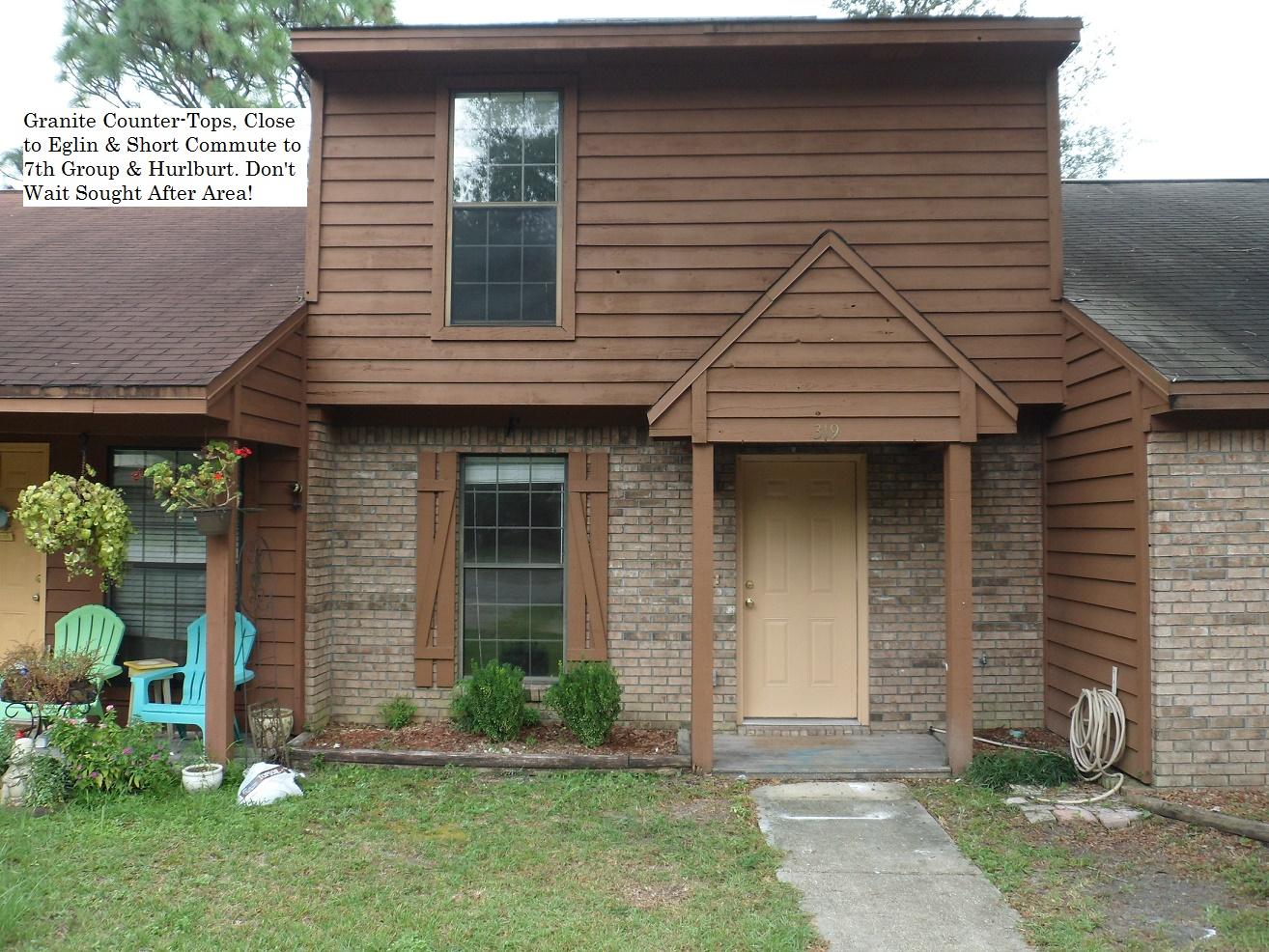 Location, Location, Location, Just a hop, skip and a jump from Eglin's East Gate and a short commute to 7th Group and Hurlburt. Within walking distance to Niceville's top rated middle and high school and a short commute to the elementary school. RIGHT AROUND THE CORNER FROM THE CHIDREN'S PARK! This is a Two Bedroom, One and a half bathroom town home. LAMINATE flooring downstairs, GRANITE counter-tops in kitchen. 2 car off street parking area. Central heat and A/C. Dishwasher, microwave, stove and refrigerator with built-in ice maker. Washer/dryer hookup. THIS IS THE BEST PRICED RENTAL OUT THERE DON'T WAIT OR YOU WILL MISS OUT. Sorry No Pets Allowed. Credit Check Required, ask for details.