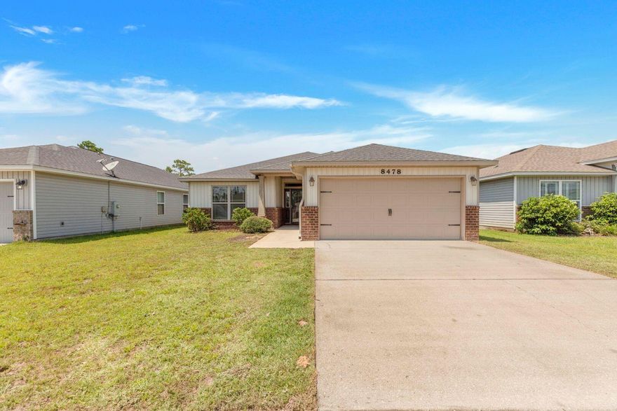This 4 bedroom 2 bath Navarre home features a split floor plan. The entry way boast a beautifully decorated alcove in the foyer which leads into a spacious living area. The dining room has French doors that lead out to the covered patio and the open kitchen features stainless steel appliances, granite countertops, breakfast bar and center kitchen island with cabinets galore. LVP flooring is throughout the home and carpet in the bedrooms. Master bath has double vanity and a huge walk in closet. NO smoking. Pets allowed upon approval with a non-refundable pet fee. 600 minimum FICO credit score required in addition to meeting rental criteria.

All applicants are required to complete an application on https://onefamilypropertyservices.petscreening.com/
regardless of if they own a pet or not. Applicants with an ESA are also required to complete the application.

** Fees Required once an application is approved include, but may not be limited to: Security Deposit, Non-Refundable Fees (cleaning and rekey), $20 Certified Mail Fee, and Pet Fees (when applicable).
