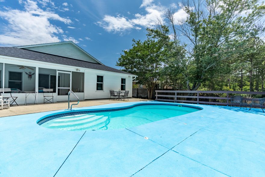 Own a slice of paradise in this functional 4-bed, 3-bath Florida oasis, designed for comfort, convenience, and relaxation. Nestled in a prime location just minutes from pristine beaches, military bases, and highly rated schools, this home offers the perfect blend of Florida livin'  and accessibility. Step inside to find spacious living areas bathed in natural light, flowing into a well appointed kitchen and dining space. Retreat to the serene master suite, with private access to the pool. 3 additional bedrooms provide ample space for family, guests, or a home office. Outside, your private getaway awaits--a sparkling in-ground pool surrounded by lush landscaping, perfect for soaking up the Florida sunshine. Whether entertaining or unwinding, this backyard is designed for the Florida lifestyle. Roof 2020 - upgraded impact windows - HVAC 2018