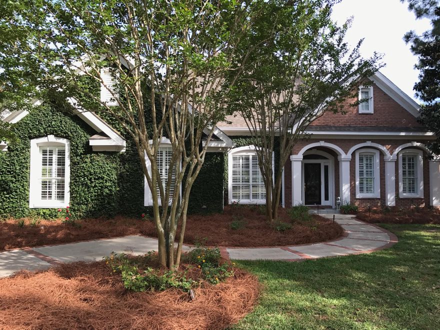 THE SAVANNAH is a custom built brick home built by Sweet Homebuilders with stucco accents and DRIPS WITH SOUTHERN CHARM. This meticulously cared for and manicured landscaped home features a very private pool and patio all screened in for your ultimate comfort. Upon entry to your right is a cozy living room/music room with separate formal dining room to your left. The updated kitchen and open concept of a spacious great room and breakfast nook all facing the pool area and nature preserve for the greatest of views. This home features the split plan of three bedrooms and two and a half baths with your master having glorious views. In addition, home includes office, extensive decorative moldings throughout and an oversized garage and overhead storage.