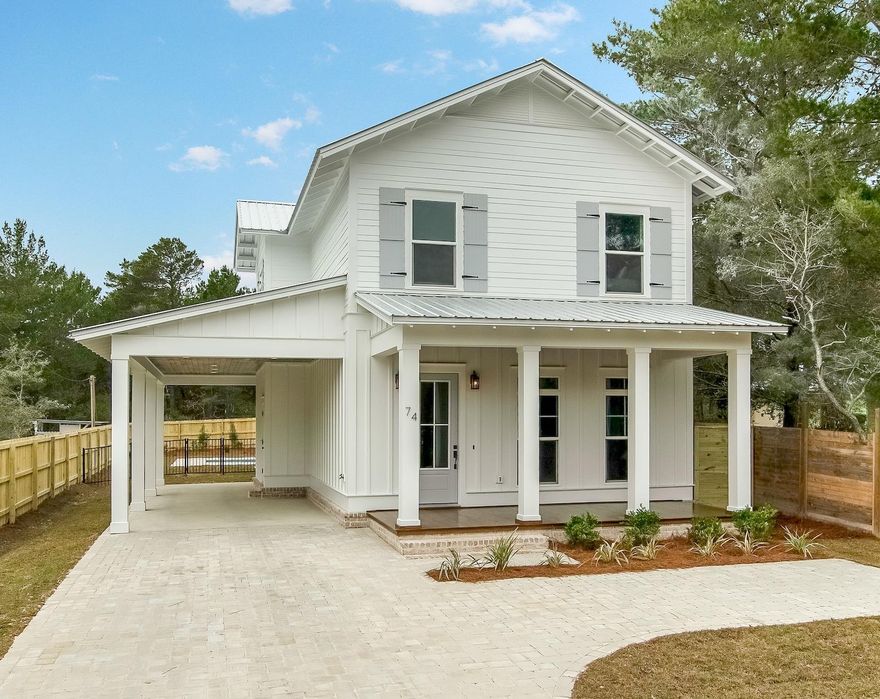Custom built in 2019, this 5 bedroom 4 -1/2 bathroom home with heated pool is in the heart of Seagrove Beach and south of 30A. Once inside, you will be greeted by shiplap walls that lead you to the thoughtfully designed kitchen followed by the open and bright living area. The home has been professionally decorated by a local designer and is being offered fully furnished and rental ready, with over $70,000 in gross rental income already on the books for 2020. Perfectly positioned, this property is a short walk from 2 public beach accesses, Eastern Lake and several restaurants.