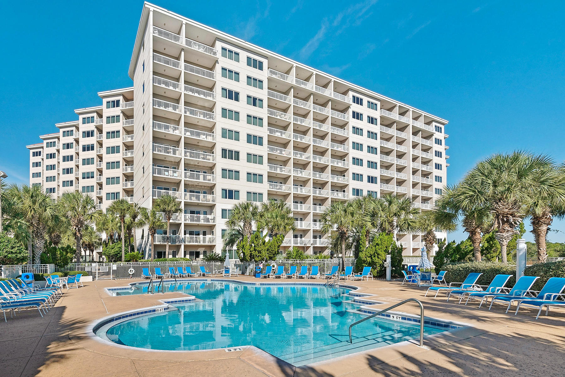 Beautiful coastline views of the Gulf of Mexico and Topsail Hill Preserve State Park from this lovely 7th floor lock out condo.  Stylish decor with oversized tile, granite counters, and S/S appliances. 2 bedroom 2 bath on one side and a large studio on the other. Each has its own balcony. Enough room for the whole family to make vacation memories and you can also cash in $$$ on vacation rentals. 600' of private beach , pools, tennis (clay courts), fitness center, racquet ball, onsite restaurants , and many other fabulous amenities. Tops'l resort has 52 acres of gated property  and is located near many fun attractions.