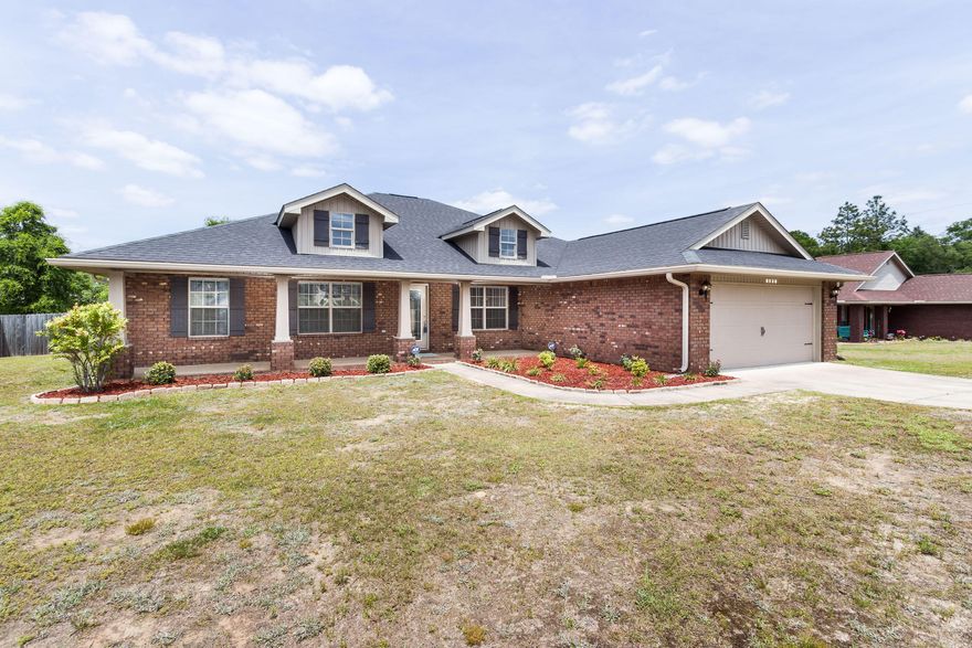 Great Crestview property with a ton of square footage for the price! The entire home has been freshly repainted, popular Agreeable Grey color. This Craftsman style home not only has 4 very good sized bedrooms, but also features an office and formal dining room. Front porch is large and welcoming. Kitchen is big enough to accommodate a good sized dining table and has space for countertop bar seating. Large pantry and ample countertop/cabinets provide tons of storage space. The entire 1/2 acre backyard is fenced and offers the perfect space for a future pool. Enjoy your mornings and evenings on the great covered patio space. Cul de sac location is highly desirable and ensures no thru traffic!