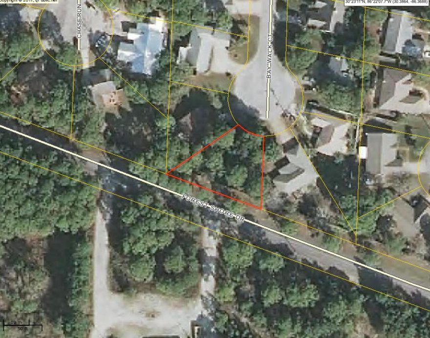 One of the last available lots in Bay Bridge Landing. Build your dream home on this quiet cul-de-sac. The community of Bay Bridge Landing is in Miramar Beach. It includes a community pool and dock on the bay. You are close to everything, shopping at Silver Sands, restaurants at Baytowne Wharf in Sandestin, grocery stores, it's all within minutes. The beach is less than a mile to the south.