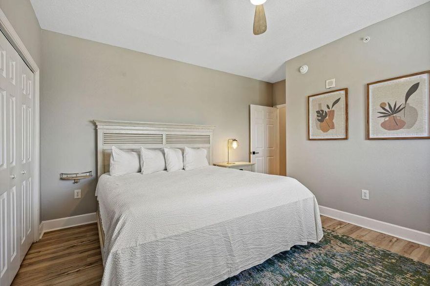 End unit views! Spectacular 180 degree gulf, sunset and coastal views from this beautiful two bedroom condo. Quiet location on the far West end of the building with only two condos located in this hallway. Open concept with 9' ceilings, tile, granite, a breakfast bar, and crown molding. Tastefully decorated with all appliances including a stack washer/dryer. Unit boasts brand new floors, paint, new bathroom vanities, new shiplap in kitchen and brand new furniture! Tidewater Beach Resort is one of the best full service resorts in Panama City Beach and is a rental powerhouse. Perfect location on 636' of sugar white sand, within walking distance to Pier Park and 17 minutes gate to door from NWFL Beaches Airport.