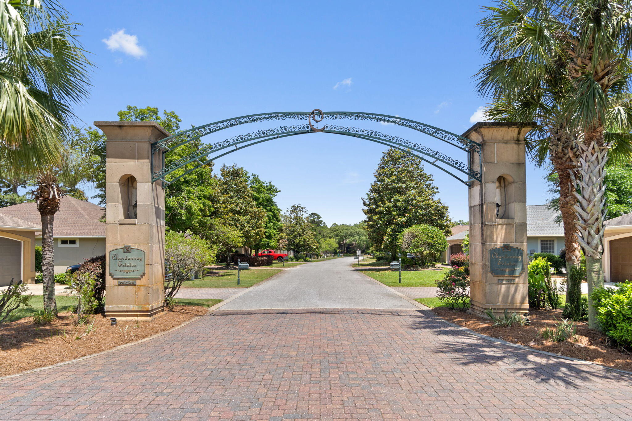 *Buyer incentives offered! Seller will assist with closing costs/rate buy-down.* Welcome to Bluewater Bay's Charming Chardonnay Estates! This stunning 3-bedroom, 2.5-bath home is perfectly nestled close to the beaches, shopping, and military bases, offering convenience and comfort. Step inside to be greeted by an open floor plan featuring 11-foot tray ceilings and a cozy dual-sided fireplace, seamlessly connecting the living room and kitchen. The spacious kitchen boasts a stone backsplash, rich cabinetry, and a bright breakfast nook overlooking the backyard. Retreat to the expansive master suite, complete with elegant back-lit tray ceilings, double closets, and a spa-like en suite with a whirlpool tub, double shower heads, and a separate shower. Enjoy versatile living with a bonus room off the living area and a formal dining room that can easily double as a home office or play area. Step outside to a fully fenced backyard, offering privacy and a perfect spot for gatherings. This adorable neighborhood is a rare find - don't miss your chance to call this beautiful home yours!