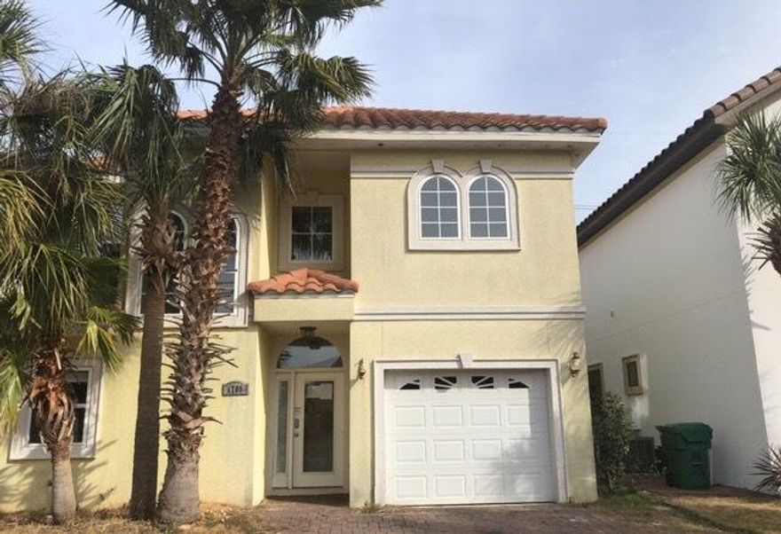 Mediterranean-style home just off Hwy 98 in Calusa Bay. Priced right and offers 2 laundry rooms, openfloor plan; and granite counters throughout, fireplace, & irrigation system. This floor-plan allows you some great options. Spacious living room/sitting area, a 4th bedroom upstairs can be converted to an office or nursery. Neighborhood pool, golf cart pathway to Regatta Bay's golf course. Community is close proximityto wonderful shopping, restaurants, and the beach. Don't miss this great opportunity to make this yourdream home. Buyer to verify all information.