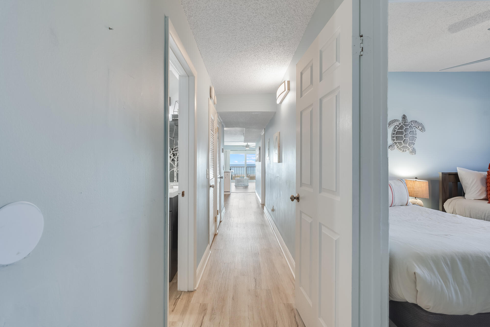 'CURRENTLY UNDER CONTRACT, SELLER WILL CONSIDER BACKUP OFFERS' Stunning Gulf-View Corner Unit: $46K (2022), $54K (2023), $54K YTD (2024) in Rental Income and already over $21k booked for 2025! Unit 201 at The Summit Beach Resort is a proven investment opportunity and an inviting coastal retreat. This stunning 2-bedroom, 2-bathroom corner condo is located on the 2nd floor, offering easy access with no need for elevators. Spanning 985 sq. ft., the west-facing unit boasts breathtaking Gulf sunsets from a private balcony and comes fully furnished in a chic coastal style, comfortably sleeping seven guests. The primary suite features a king bed and an upgraded en suite bathroom with a walk-in shower, while the second bedroom includes a twin and full-size bed with convenient guest bath access. Enjoy a cozy living area with a queen sleeper sofa, a fully equipped kitchen with stainless steel appliances, and outdoor seating on the balcony to soak in the views. The Summit Beach Resort offers exceptional amenities, including two heated pools, hot tubs, a Tiki bar, and direct beach access. Located next to the soon-to-open Tootsies, you'll have incredible entertainment right at your doorstep, along with convenient proximity to popular restaurants like Hammerhead Fred's and Longboards, family-friendly attractions such as WonderWorks and Shipwreck Island, and outdoor adventures at Saint Andrew's State Park. Unit 201 combines comfort, convenience, and proven rental success with even more exciting nearby developments to come!
