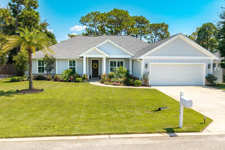 Discover the ultimate Florida coastal lifestyle you've been dreaming of!Imagine waking up in your own private resort-style retreat, just under a 10-minute drive from the iconic Scenic Highway 30A and the world-famous sugar-white sands and emerald-green waters of the Emerald Coast beaches. This impeccable home is your gateway to laid-back beach living--endless days of sun-soaked relaxation, seaside strolls, and unforgettable sunsets over the Gulf.Step inside to an inviting open floor plan perfect for entertaining or unwinding, featuring luxurious quartz countertops, premium stainless steel appliances, elegant subway tile backsplash, a deep farm sink, and a powerful 5-burner natural gas cooktop--ideal for preparing fresh coastal cuisine.With 4 spacious bedrooms plus a dedicated home office, there's room for family, guests, or remote work with a view. Outside, your personal paradise awaits: a summer kitchen for al fresco dining, an expansive pool and soothing spa surrounded by lush tropical landscaping, all in a serene, quiet gated community.
Enjoy peaceful neighborhood walks, access to the community park, and bay views for kayaking or fishing embracing the true essence of relaxed Florida living.
Make this coastal oasis your forever home call today to schedule your private showing!