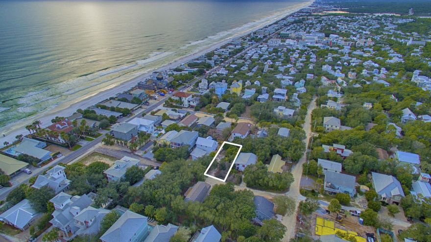 With great proximity to Seaside and easy access to the South Walton's beautiful beaches, this lot is primely positioned for an incredible investment property or second home. A set of approved plans to build a 4900 sq ft rental home with private pool are to convey with the sale of this parcel.The home plans include 7 bedrooms plus an office space, private pool, large gourmet second floor kitchen and living room area, fourth floor rooftop deck with incredible views, and many more incredible features. 360 Blue has projected for the home to do over $305,000 in rental income based on the plans provided. That kind of return will be hard to beat anywhere else on 30A! Please inquire for a copy of the plans.