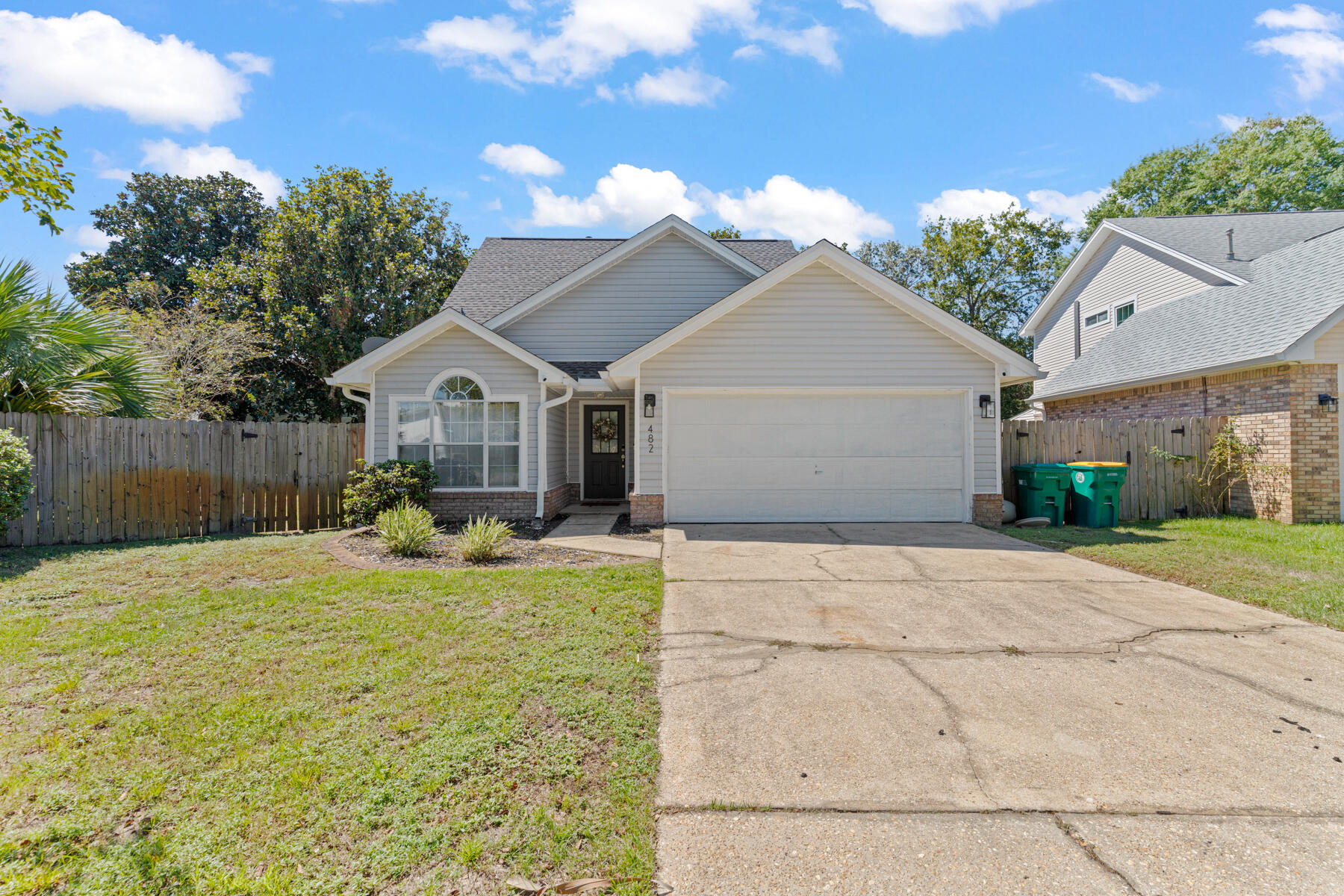 Welcome home to this charming 3 bed, 2 bath neo-colonial style 2- story home located in a quite neighborhood that is only 2 short miles from the Hurlburt Field main gate! As you step inside, you will immediately notice the high ceilings that lead to the main living room, dining room and kitchen! The kitchen offers granite countertops, wooded cabinetry and all stainless steel appliances! The spacious master bedroom which is located on the main floor, boats a large walk in closet and the master bath has a dual sink combo as well as a walk in shower! Step upstairs to  the 2 other generously sized bedrooms as well that the loft that over looks the main floor. The backyard is fully fenced in which makes it perfect for all family and friends gatherings! Do not miss out on the opportunity to own this home that is located in a prime location near all of the white sand beaches, the best restaurants and entertainment that our beautiful city has to offer! Schedule your private showing today!