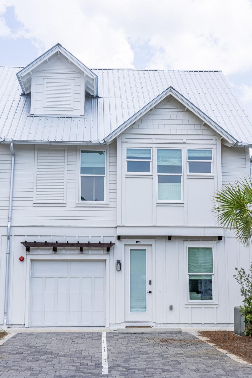 Highly motivated Seller.  Bring all offers! Located in the heart of Blue Mountain Beach, 38 Blue Gulf Drive Unit 5 offers the ideal blend of comfort, convenience, and coastal charm. This thoughtfully designed townhome is just a short stroll from beloved local spots including coffee shops, restaurants, and an art gallery--making it easy to enjoy the best of 30A living.The three-bedroom, four bathroom home features a private garage, an inviting third-story screened porch perfect for outdoor lounging, and a built-in bunk area ideal for guests or kids. A spacious laundry room adds everyday ease, while clean, coastal finishes throughout create a relaxed and welcoming atmosphere.Offered fully furnished, this home is move-in ready and ideally suited for short-term rental income or personal.