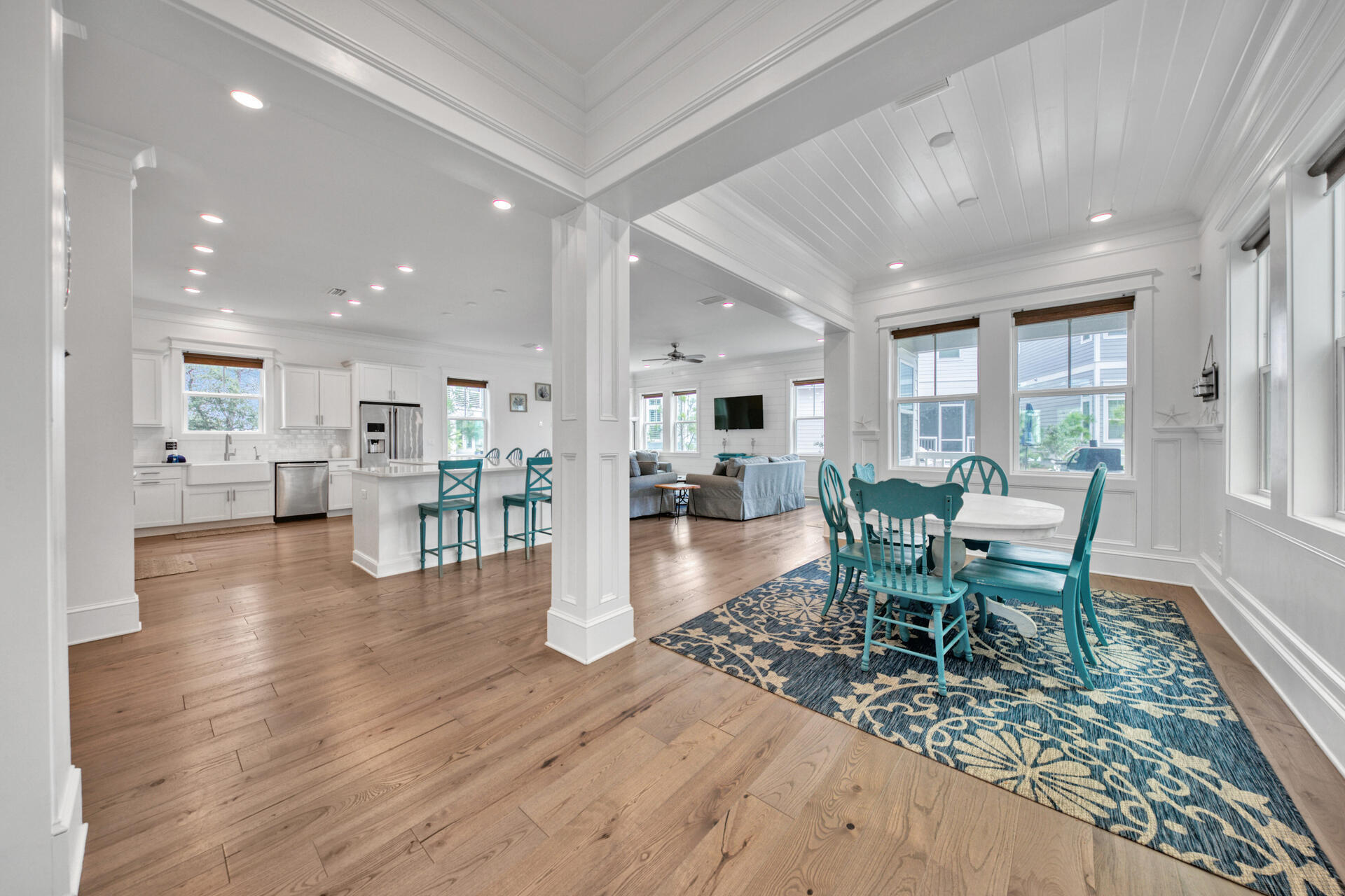 SELLER FINANCING AVAILABLE! This stunning 4-bedroom home with an additional bunk room and 4.5 bathrooms offers a blend of luxury and practicality, perfect for families or large groups seeking an ideal vacation getaway. Spanning 3,126 square feet, this residence in Prominence, Florida, boasts upscale finishes and meticulous design that exude uniqueness from the moment you step inside.The open floor plan seamlessly connects the living and dining areas, creating an inviting space for gatherings. The gourmet kitchen is a standout feature, boasting custom cabinetry, stainless steel appliances, and beautiful quartz countertops. Additionally, this property presents a lucrative investment opportunity.Strategically located just steps away from the community pool, this home is ideal