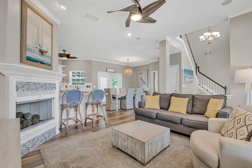 Beautifully renovated coastal retreat in sought-after Avalon Beach Estates! This fully furnished 3BR/2.5BA home sits on a quiet cul-de-sac with a spacious 2-car garage and a convenient main-floor primary suite. Totally renovated in 2022 including new furniture and a new roof, it's move-in ready and full of charm. The first floor features an open concept living area, adjacent butler's pantry/wet bar next to the kitchen, and seamless flow for entertaining. Upstairs, a spacious loft offers a bonus living room or flex space. Step outside to a serene, private fenced backyard with plenty of room for gatherings. Avalon offers 500 feet of private beach exclusively for owners and guests, plus a community pool, tennis and pickleball courts --all just steps or a golf cart ride. Enjoy nearby restaurants, shopping, and everything the Florida lifestyle has to offer. Perfect as a primary home, vacation getaway, or investment property! Don't miss your chance to own in one of Miramar Beach's premier neighborhoods!