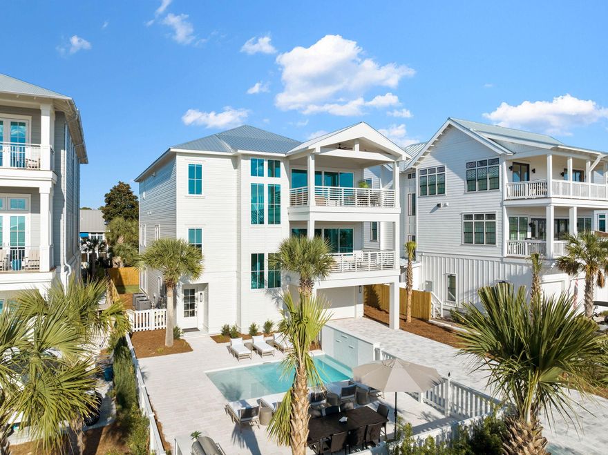 Welcome to 8069 E County Highway 30A, a magnificent retreat nestled in the heart of Inlet Beach along the iconic 30A corridor. This extraordinary, fully reimagined coastal estate offers an unparalleled blend of timeless sophistication and modern design, complete with sweeping Gulf views and direct beach access just steps from your door.Expertly renovated down to the studs, this 8-bedroom, 8.5-bathroom residence has been completely transformed with new mechanical systems, wiring, roofing, insulation, and structural enhancements--offering all the benefits of new construction with the charm and presence of a legacy home.Spanning three thoughtfully designed levels, this property is made for both relaxation and entertaining. The first floor features a secondary living area and  recreational space, ideal for guests and gatherings, along with two junior primary suites and a custom-designed bunk suite.

Upstairs, the second level is home to the show-stopping primary suite, boasting panoramic Gulf views and a serene, spa-like en-suite bath. Two additional junior primary suites and another bunk suite complete this level, providing ample accommodations for large multi-generational families. 

The top floor is the heart of the homea grand, open-concept great room with an expansive chef's kitchen featuring dual islands, a scullery, and multiple living and dining areas. The floor-to-ceiling windows showcase next-level views of the emerald Gulf waters and sugar-white sands, creating a dramatic backdrop for everyday living or unforgettable entertaining. A private guest suite and elegant powder room round out this floor.

Step outside to your private pool oasis, or stroll directly across the street to the beach access point. The home also features a two-car garage and comes fully furnished and turnkeyready for immediate enjoyment or rental.

Perfectly situated just a quick bike ride from the upscale dining, boutique shopping, and entertainment of Alys Beach and Rosemary Beach, this is a rare opportunity to own a luxury beachfront home with exceptional short-term rental potential in one of Florida's most sought-after coastal communities.