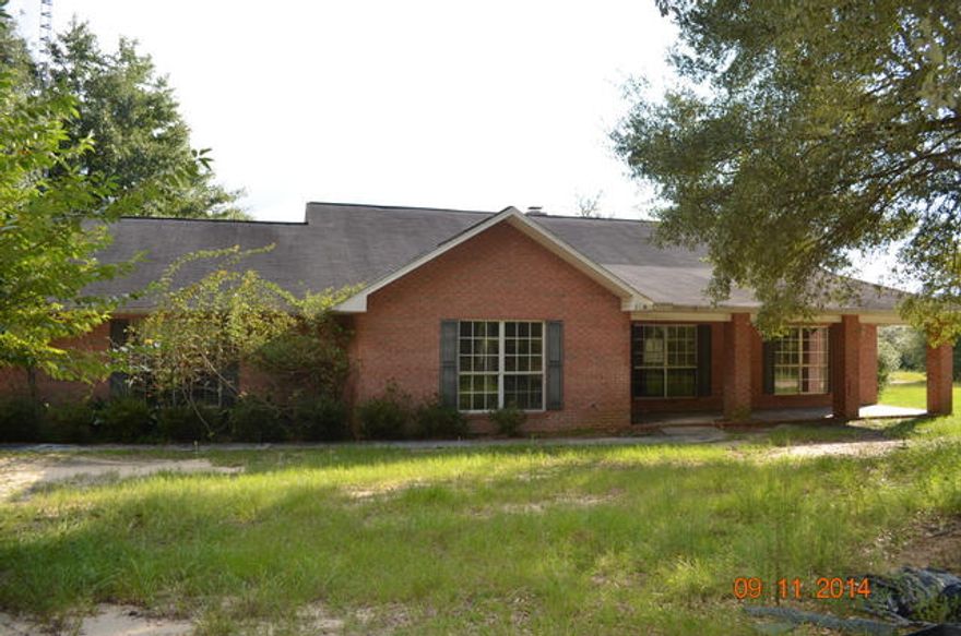 Country living! This large home was built in 1997 comes with 3 bedrooms, 2.5 baths, and rests on nearly 10 acres. This all brick home is 2400sf has a large open front porch and a large deck in the rear of the home. Inside you will find plenty of room with wood tongue in groove paneling in the family room. A large fireplace is here as well! Separate dining area, large kitchen and oversized rooms. The laundry room is just off the garage and kitchen and is oversized as well. This home needs some work so it may not qualify for all financing, but has tons of potential! ** Employees and family members residing with employees of JPMorgan Chase Bank, N.A, its affiliates or subsidiaries are strictly prohibited from directly or indirectly purchasing any property owned by JPMorgan Chase Bank, N.A. **