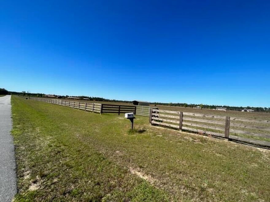The Stables At Sandy Pines presents an opportunity to realize your vision of rural prosperity from a peaceful ranch-style retreat amid Sandy Pines's large estate land parcels.  The size and location of the subject property within The Stables at Sandy Pines in Ponce Deleon, FL, has the look and feel of a very promising investment.  Whether you're seeking a refuge for horseback riding, recreational activities, or simply relaxing on your future ranch estate to enjoy your family legacy. The 5.23 acres offered for sale is a fully enclosed vacant land parcel on the corner of Buddy McGill Trail and Champions Way and offers picturesque views of neighboring ranch properties with a world-class equestrian arena on large estate lots ranging between 5 to 100 acres.