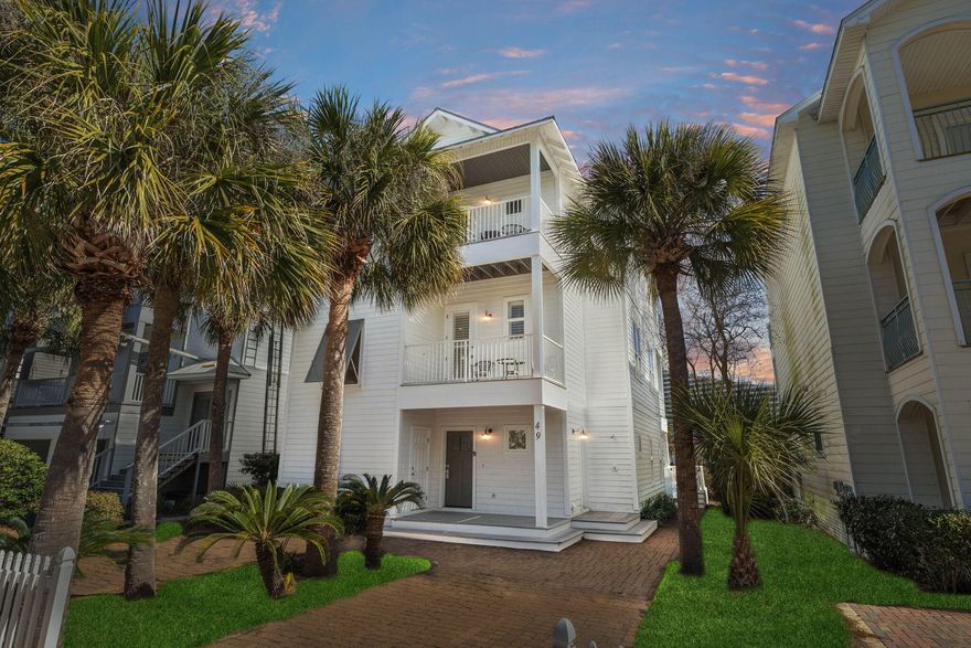 Welcome to your dream coastal retreat in the heart of Miramar Beach. This beautifully updated 4-bedroom, 4.5-bath home offers nearly 2,900 square feet of thoughtfully designed living space just moments from the sugar-white sands and emerald waters of the Gulf.Perfectly positioned on a serene lakefront lot, the home blends relaxed coastal elegance with functional design and exceptional indoor-outdoor flow. The open-concept living, dining, and kitchen areas create an inviting atmosphere ideal for entertaining. Large windows invite in natural light while framing tranquil water views, and the well-appointed kitchen provides ample space for hosting family and guests with ease. Step outside to your private pool oasis, where lush landscaping and peaceful lake views set the stage for ultimate relaxation. Multiple porches and balconies offer breezy spots for morning coffee or sunset unwinding after a day at the beach.

Each of the four bedrooms features its own private bath, providing comfort and privacy for owners and guests alike. The spacious layout makes this home especially well-suited for full-time living, a second home, or a high-performing vacation rental.

With strong rental potential, this property is designed to accommodate multiple families or large groups comfortably--an attractive feature for short-term rental guests seeking both privacy and gathering space. Its proximity to the beach, private pool, and desirable amenities enhances its appeal as an income-producing investment along the Emerald Coast.

Owners also enjoy access to The Crescent's premier amenities, including private deeded beach access, a Gulf-front pool, hot tub, and beautifully maintained grounds. This rare combination of single-family privacy with resort-style privileges significantly elevates both lifestyle and rental desirability.

Located near dining, shopping, golf, and all the attractions of Scenic Highway 98, this home offers the best of coastal living with exceptional flexibility and investment opportunity.