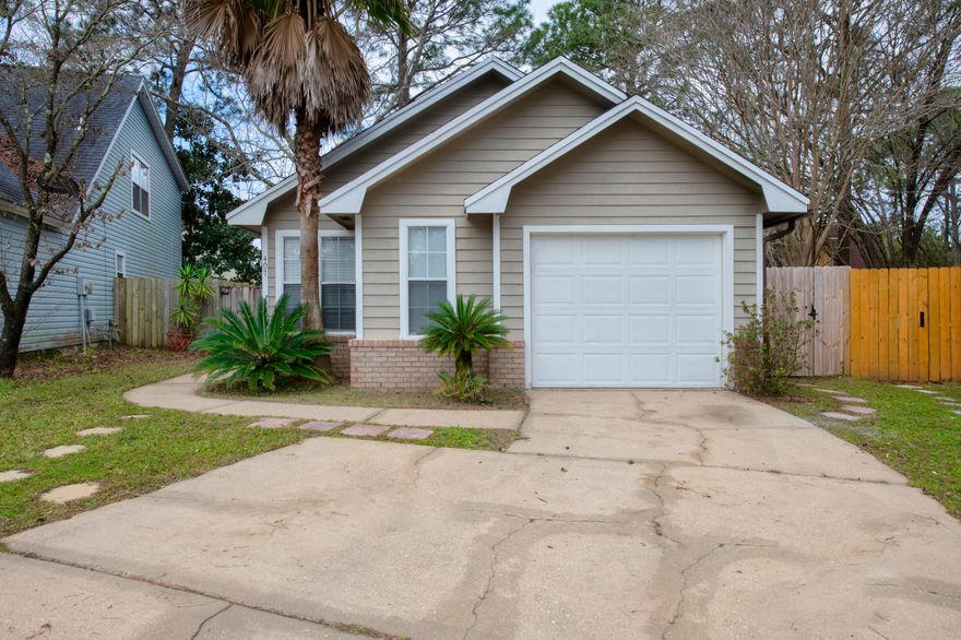 Welcome to 407 Heritage, located in between both bases and just a quick car ride away from down town Fort Walton. Own your piece of the Heritage neighborhood filled with mature tree's and of course, a great home! This 3 bed 2 bathroom is waiting for it's new owners. It's as easy as pulling your car into the garage and start living. You can spend the evening wrapped up on the couch in front of the wood burning fireplace in the living space or enjoy a book on the covered patio out back. The kitchen is open to the living area so the cook doesn't have to miss any of the action! Don't hesitate on this one, it will be gone quickly!